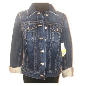 Big Star Blue Denim cropped Trucker Jacket XS NWT